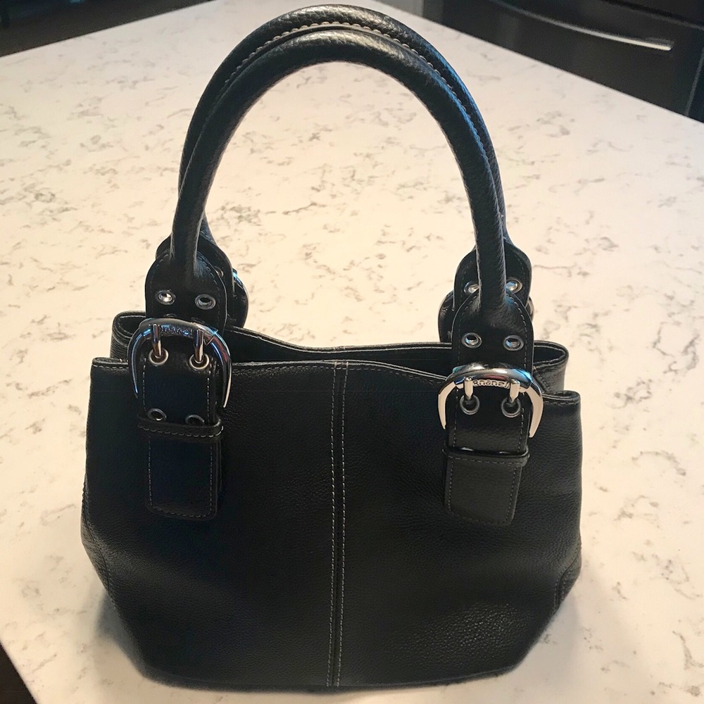 Tignanello Black Leather Purse
